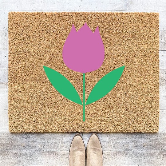 Tulip Garden Gardening Coir Doormats