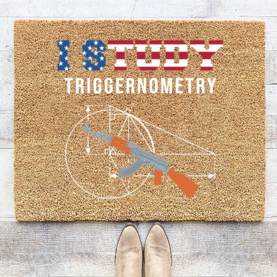 I Study Triggernometry - Gun Lover Coir Doormats