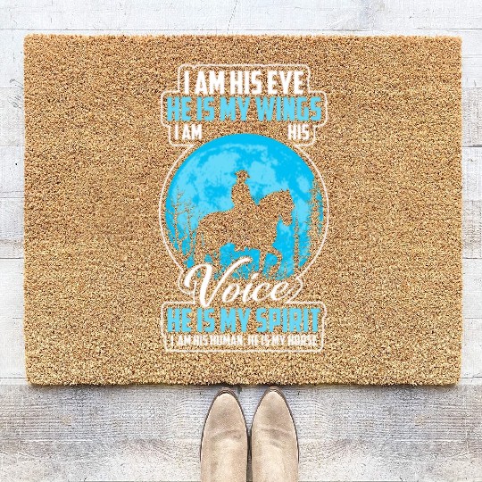 Horseback riding equestrian sport friends Coir Doormats