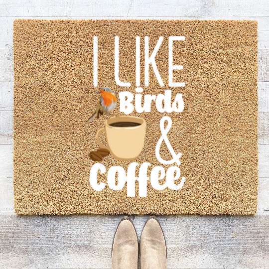 Bird Lover Birds Birdwatcher Gift Coir Doormats