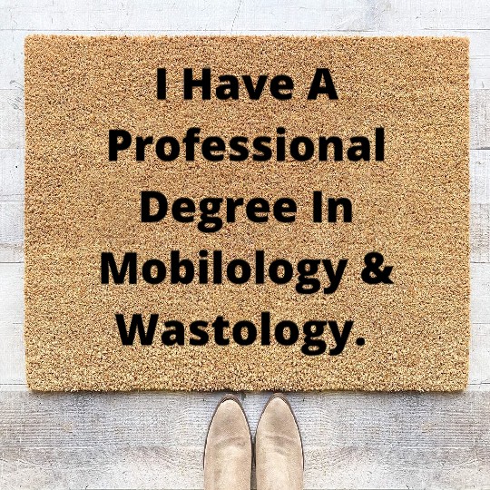 Funny saying back to School Coir Doormats