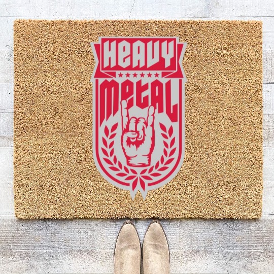 Laurel wreath heavy metal Coir Doormats