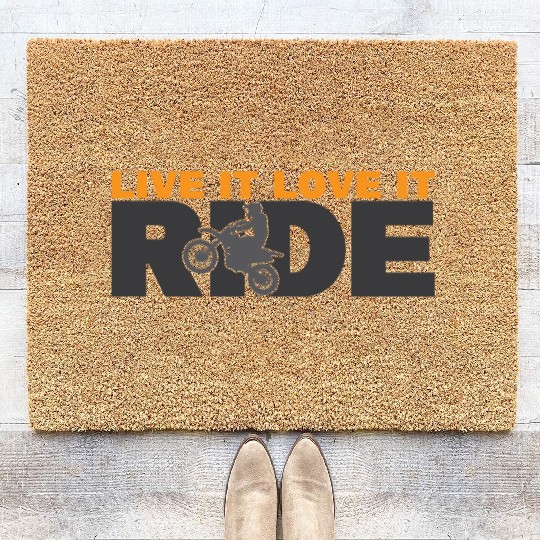 Ride Live It Love It Motocross Coir Doormats