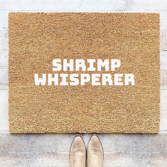 shrimp whisperer Coir Doormats