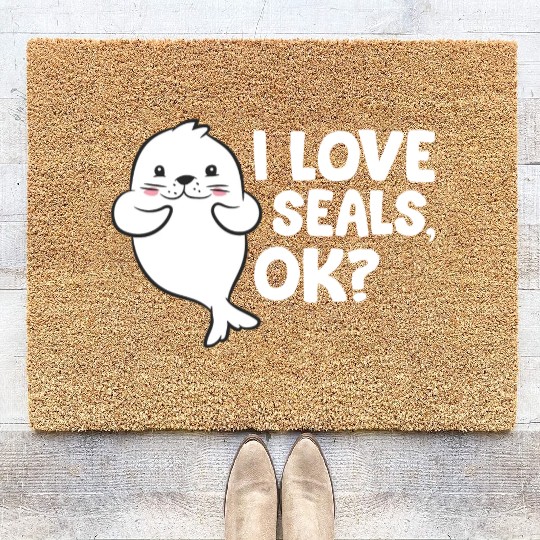 Seal - I love seals, ok? Coir Doormats