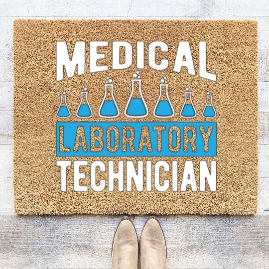 Lab Tech Medical Laboratory Technician Chemist Coir Doormats