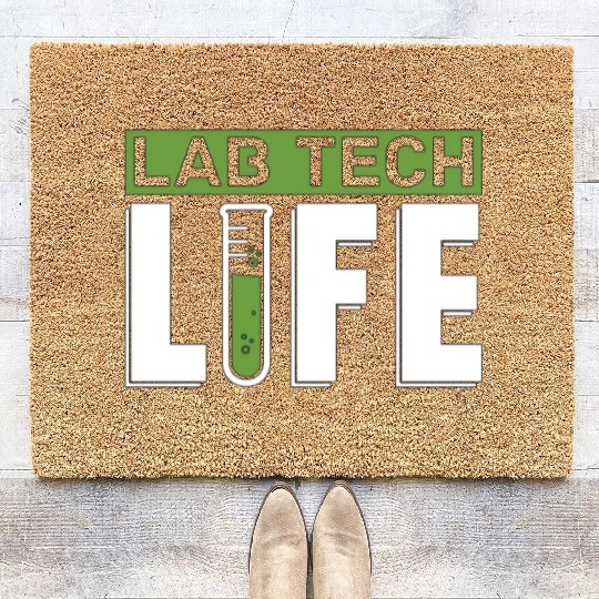 Lab Tech Life Laboratory Technician Science Coir Doormats