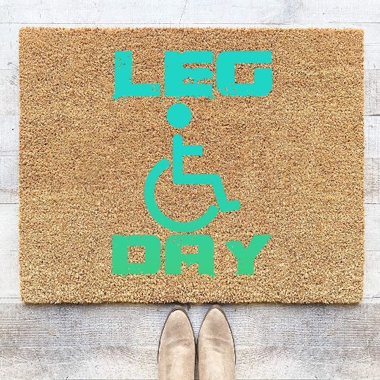 Leg Day Handicapped Wheelchair 18 Coir Doormats