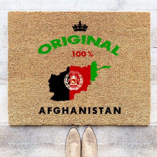 Afghanistan original 100% flag design Coir Doormats