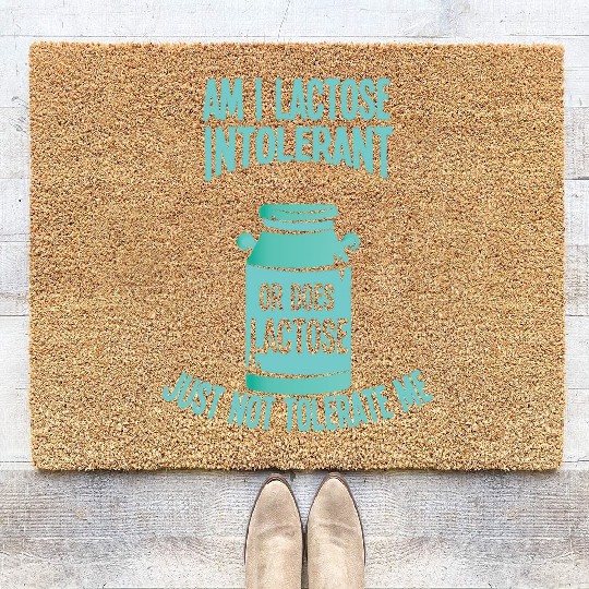 Light Up Teal Food Allergy Awareness Coir Doormats