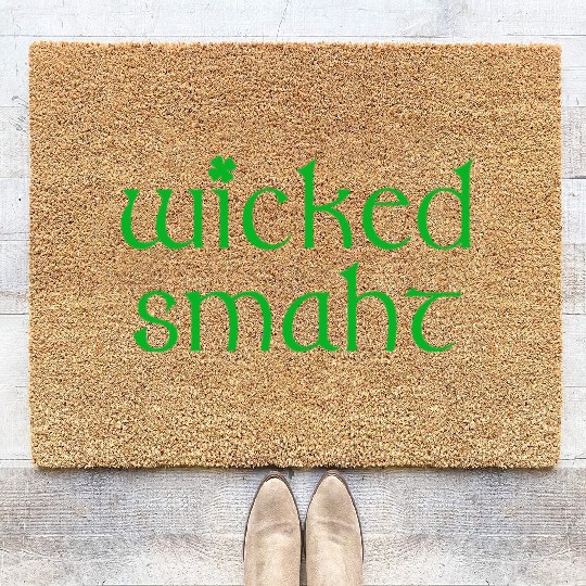 Wicked Smaht Irish Boston Coir Doormats