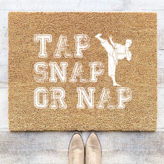 Tap Snap Or Nap - BJJ Brazilian Jiu Jitsu Coir Doormats
