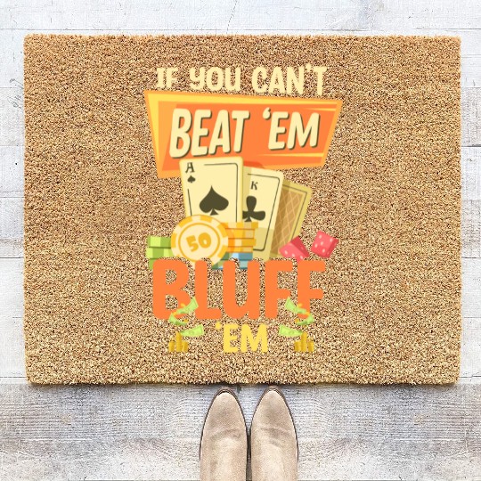 Card Game Royal Flush Ace Coir Doormats