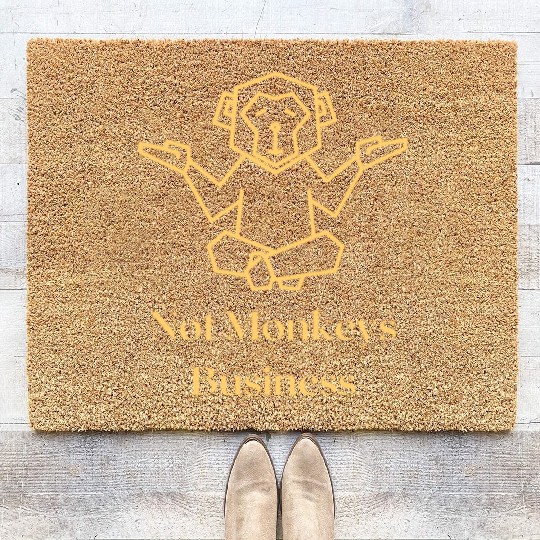 Not monkey´s Business Coir Doormats