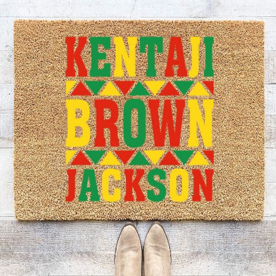 Ketanji Brown Jackson Supreme Court Woman Judge Coir Doormats