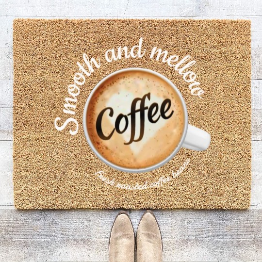 Latte Artist Coffee Lover Coir Doormats