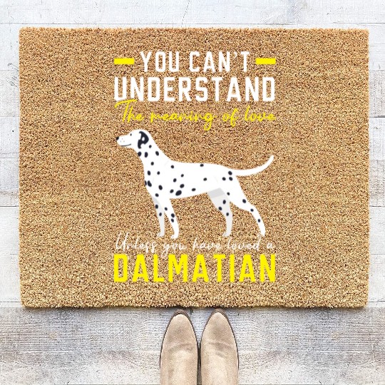 Spot Squad Paw Love Puppy Breeder Dalmatian Dog Coir Doormats