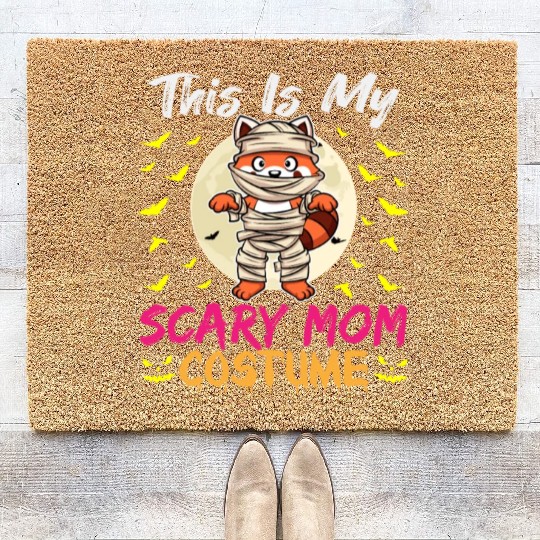 This Is My Scary Mom Costume Funny Halloween Coir Doormats