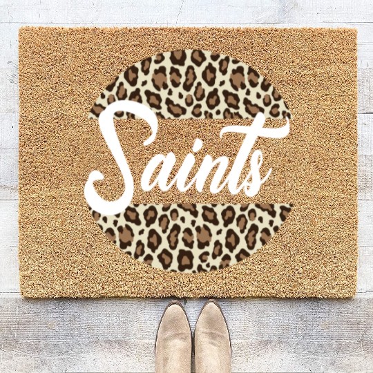 Saints High School Mascot Sports Team Women's Coir Doormats
