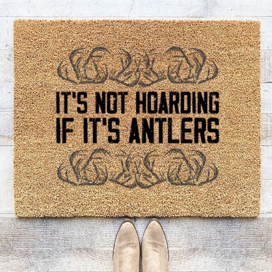 Buck Deer Hunting Hunter Vintage Coir Doormats