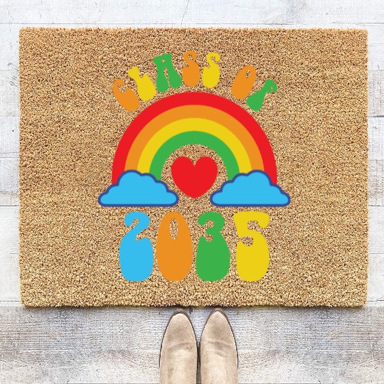 Class of 2035 Grow With me Kindergarten School Coir Doormats