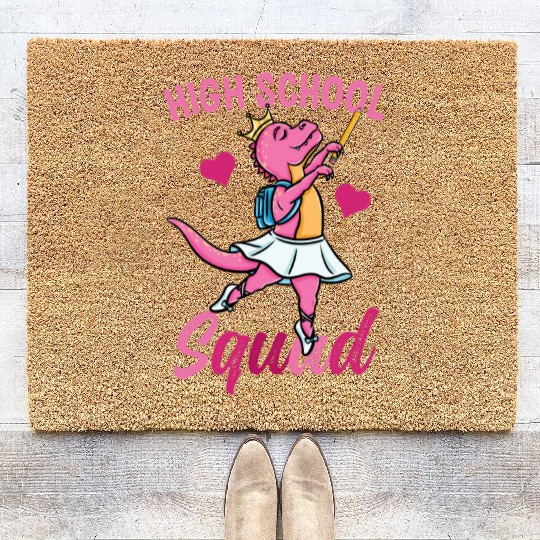 High School Squad Ballet Back To School Girls Coir Doormats