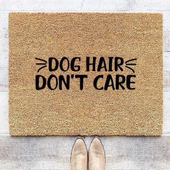 dog hair don't care Coir Doormats