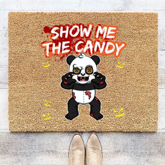 Show Me The Candy Halloween Costume Trick Or Treat Coir Doormats