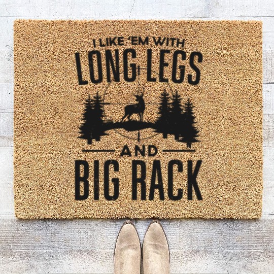 Buck Deer Hunting Hunter I Like Coir Doormats