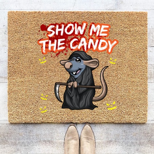 Show Me The Candy Halloween Costume Trick Or Treat Coir Doormats