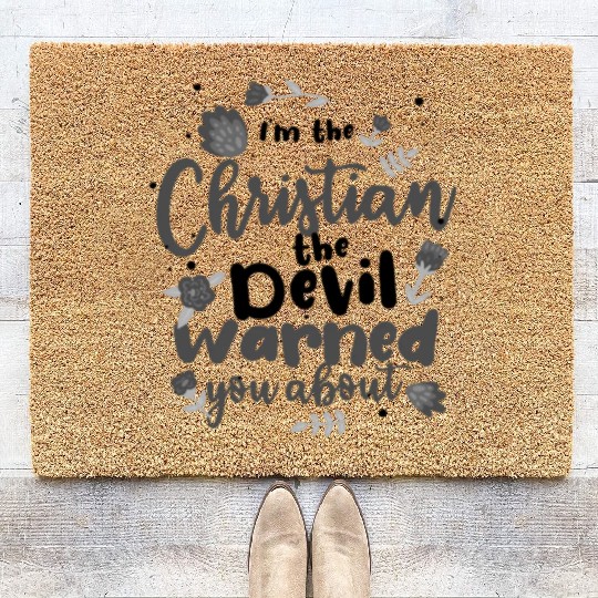 Christian the Devil Warned You About Christian Coir Doormats