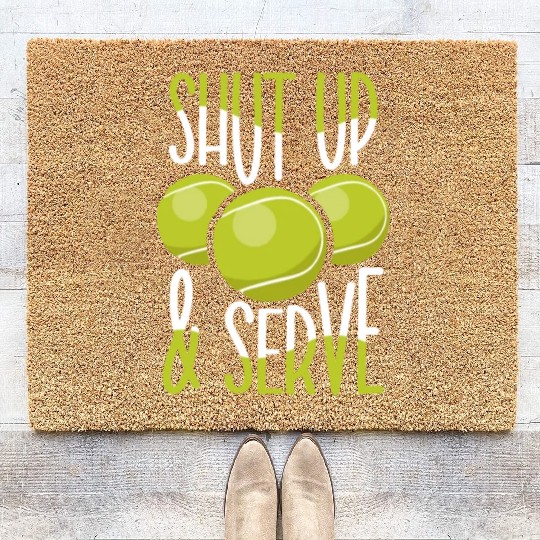 Tennis Player Present Tennis Club Coach Sport Coir Doormats