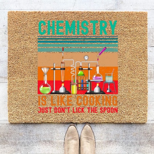 Funny chemistry lab chemical laboratory technician Coir Doormats