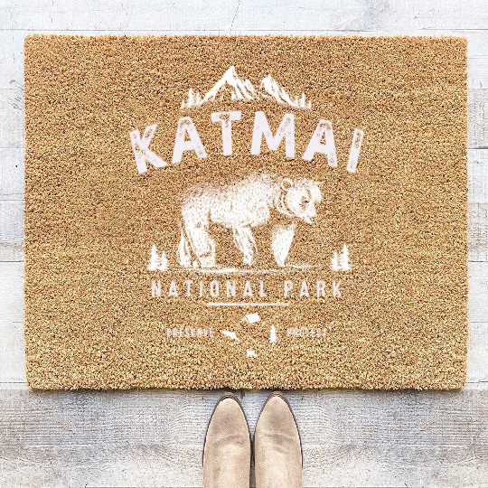 Alaska Coir Doormats Men's Women Children USA North Pole