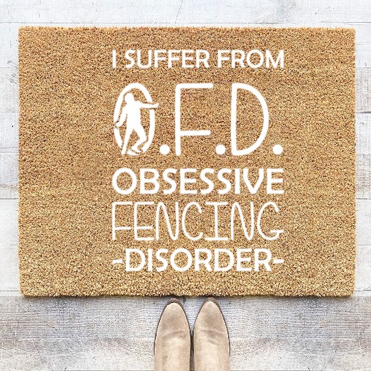 Fencing Fencing Coach Coir Doormats