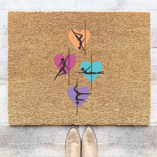 Pole Dance Coir Doormats