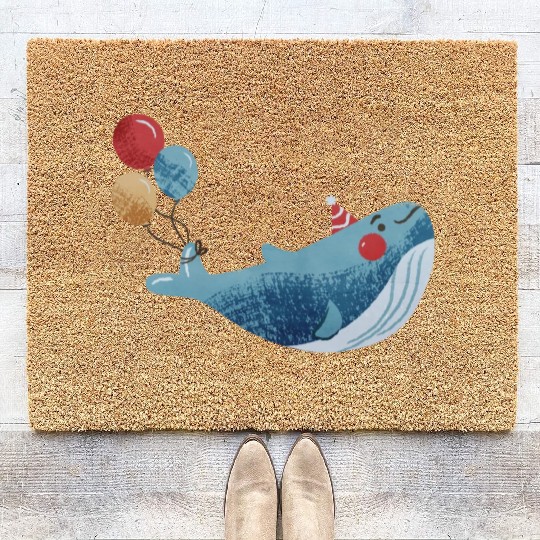 Whale Squad Whale lover Whale Graphics Coir Doormats