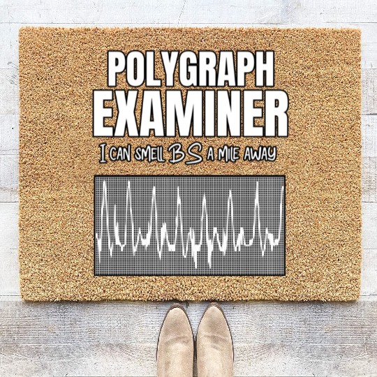 Polygraph Examiner Coir Doormats Human Lie Detector Liar P