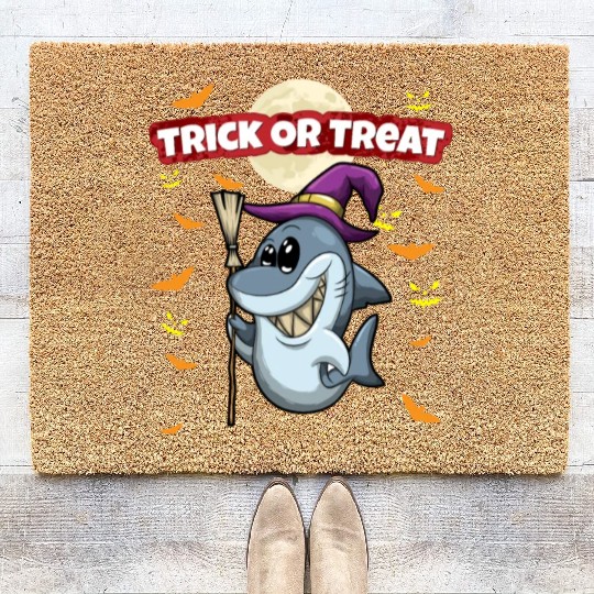 Trick Or Treat Scary Creepy Halloween Monster Coir Doormats