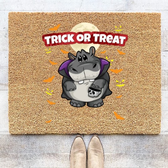 Trick Or Treat Scary Creepy Halloween Monster Coir Doormats