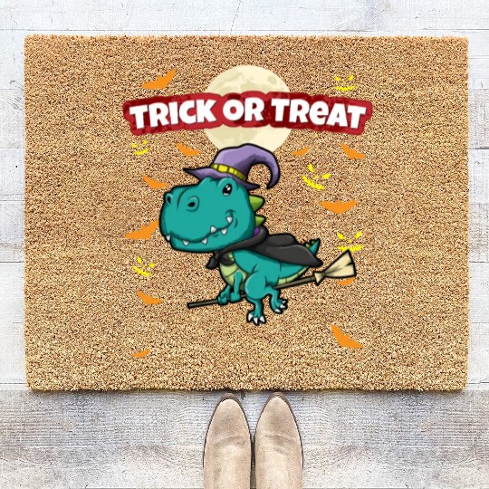Trick Or Treat Scary Creepy Halloween Monster Coir Doormats