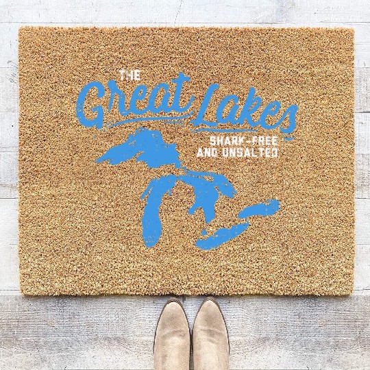 Great Lakes Shark Free & Unsalted Summer Vacation Coir Doormats