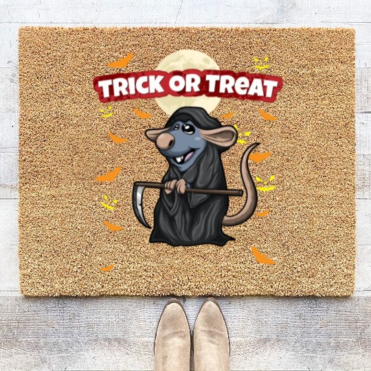 Trick Or Treat Scary Creepy Halloween Monster Coir Doormats
