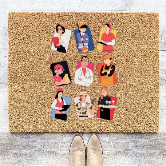 Labor Day America and Canada 2022 Coir Doormats Designs