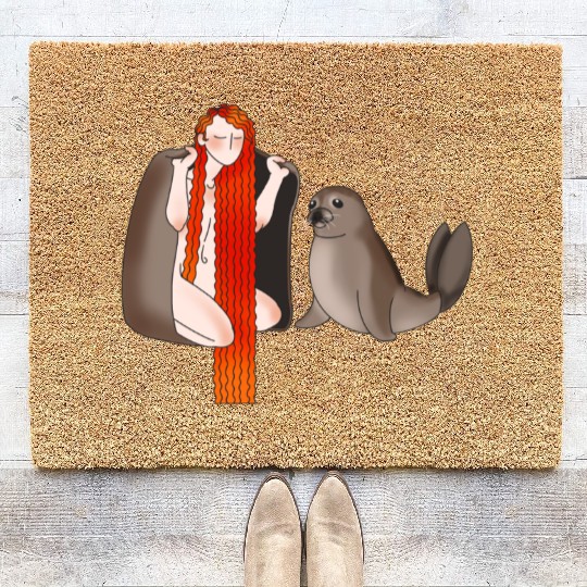 Selkie and Seal Coir Doormats