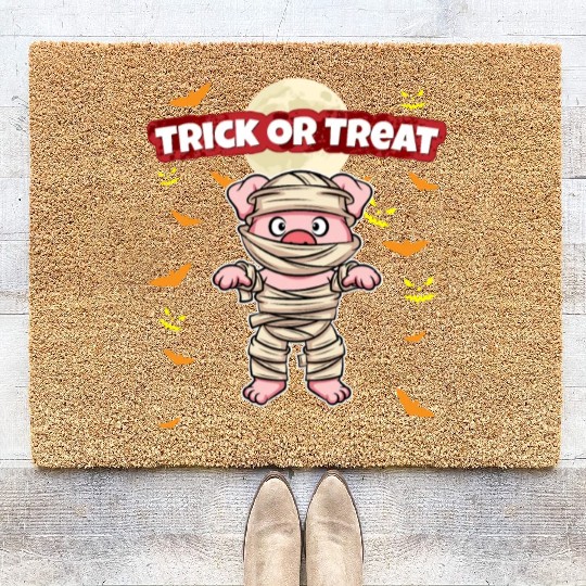 Trick Or Treat Scary Creepy Halloween Monster Coir Doormats