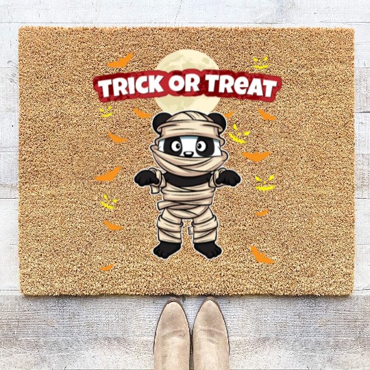 Trick Or Treat Scary Creepy Halloween Monster Coir Doormats