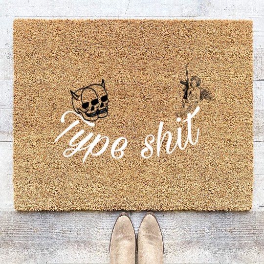 Punk type shit Coir Doormats