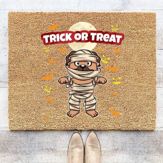 Trick Or Treat Scary Creepy Halloween Monster Coir Doormats