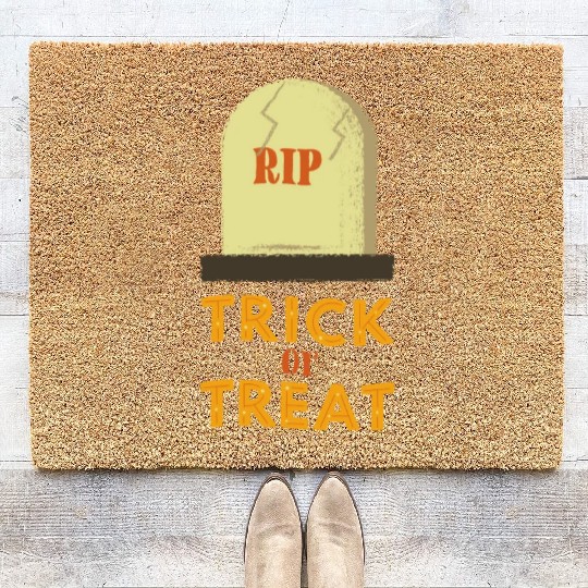 RIP ( Trick or Treat ) Coir Doormats